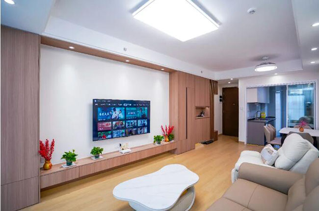 97㎡現(xiàn)代三居，原木色的布局，讓你生活充滿溫暖